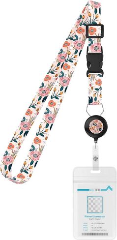 Cruise Lanyard, Adjustable Lanyard for ID Badges,with Detachable Buckle, Retractable Badge Reel, Waterproof ID Badge Holder for All Cruises Ships Key Cards (Purple) in Saudi Arabia