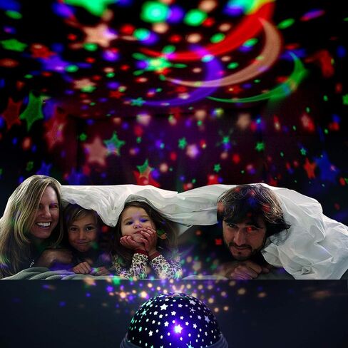 Night Light for Kids,360° Rotating Starry Night Light Projector for Babys,Ocean Wave Projector for Kids Toddlers, Easter Birthday Gifts for Children,Boys Girls Bedroom Decor (Black) in Saudi Arabia