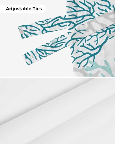 Blue Grey Coastal Valances for Windows, Summer Beach Kitchen Curtains Window Treatment Nautical Decor, Sea Turtle Coral Ocean Rod Pocket Short Window Valances for Living Room/Bedroom, 54"x18" in Saudi Arabia