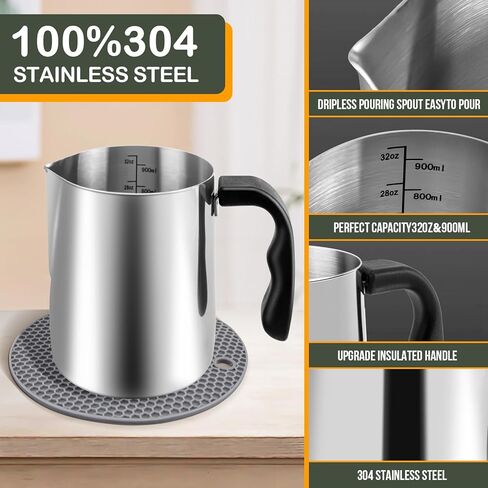 مجموعة صنع الشموع من ماهوماخ، لوازم صنع الشموع مع طبق ساخن - وعاء صهر الشمع لصنع الشموع in Kuwait