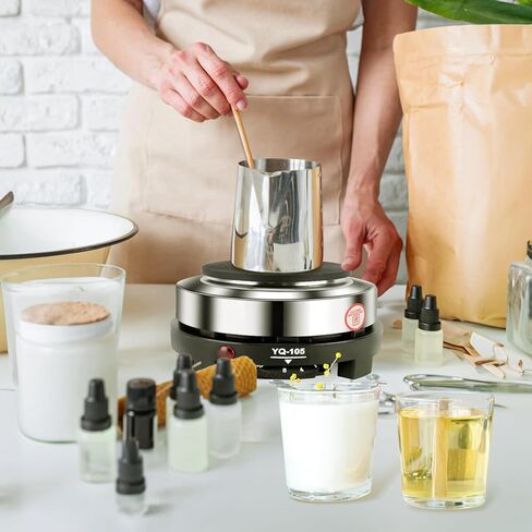 مجموعة صنع الشموع من ماهوماخ، لوازم صنع الشموع مع طبق ساخن - وعاء صهر الشمع لصنع الشموع in Kuwait