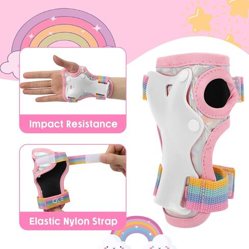 Kids Knee Pads for Girls Boys Toddler 3-8 Years Old Knee and Elbow Pads with Wrist Guards Youth Protective Gear Set for Skateboard Cycling Roller Bike Inline Scooter Skating in Saudi Arabia
