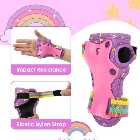 Kids Knee Pads for Girls Boys Toddler 3-8 Years Old Knee and Elbow Pads with Wrist Guards Youth Protective Gear Set for Skateboard Cycling Roller Bike Inline Scooter Skating in Saudi Arabia
