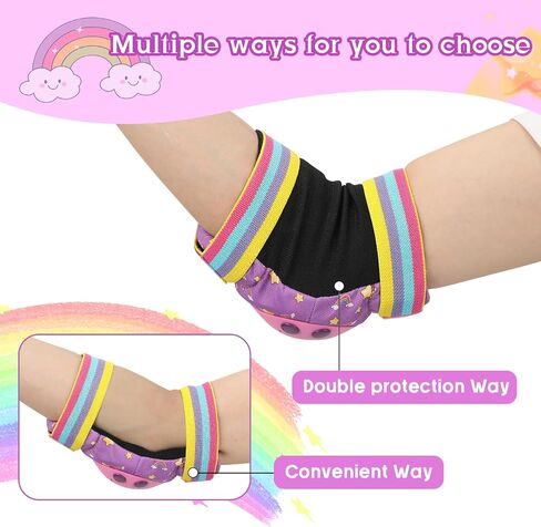 Kids Knee Pads for Girls Boys Toddler 3-8 Years Old Knee and Elbow Pads with Wrist Guards Youth Protective Gear Set for Skateboard Cycling Roller Bike Inline Scooter Skating in Saudi Arabia