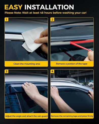 KYX Rain Guards for Car Windows, Outside Mount Window Visors Rain Guards Fit for Chevrolet Equinox 2018-2023, Extra Durable Window Deflectors, Vent Visors, 4 Pieces 94634 in Saudi Arabia