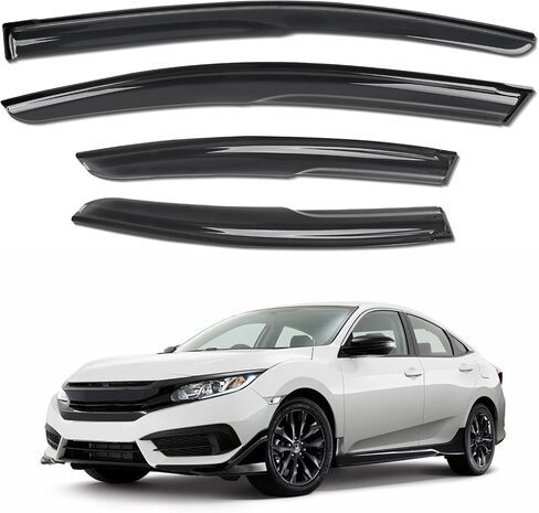 KYX Rain Guards for Car Windows, Outside Mount Window Visors Rain Guards Fit for Chevrolet Equinox 2018-2023, Extra Durable Window Deflectors, Vent Visors, 4 Pieces 94634 in Saudi Arabia