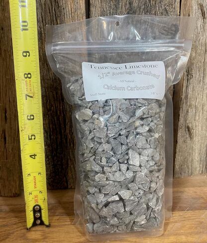 صخور رسوبية من الحجر الجيري تينيسي 5 رطل - صغير 1/2 بوصة متوسط ​​مطحون - جميع كربونات الكالسيوم الطبيعية لفصول العلوم، وحوض السمك، ومناظر طبيعية للفراش النباتي (5 رطل) in Kuwait