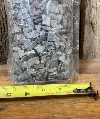 صخور رسوبية من الحجر الجيري تينيسي 5 رطل - صغير 1/2 بوصة متوسط ​​مطحون - جميع كربونات الكالسيوم الطبيعية لفصول العلوم، وحوض السمك، ومناظر طبيعية للفراش النباتي (5 رطل) in Kuwait