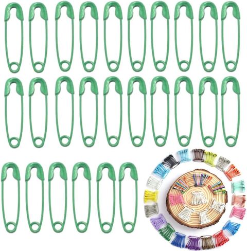 Mini Metal Safety Pins Brooch 20 Colors Decorative Charms Small Small Pin for Jewelry Kilt Knitted Fasteners Used in Clothes Skirts Dresses 1000PCS 19mm (Blue) in Saudi Arabia