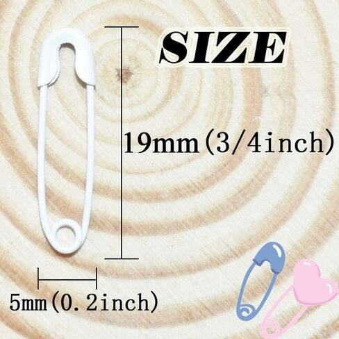 Mini Metal Safety Pins Brooch 20 Colors Decorative Charms Small Small Pin for Jewelry Kilt Knitted Fasteners Used in Clothes Skirts Dresses 1000PCS 19mm (Blue) in Saudi Arabia