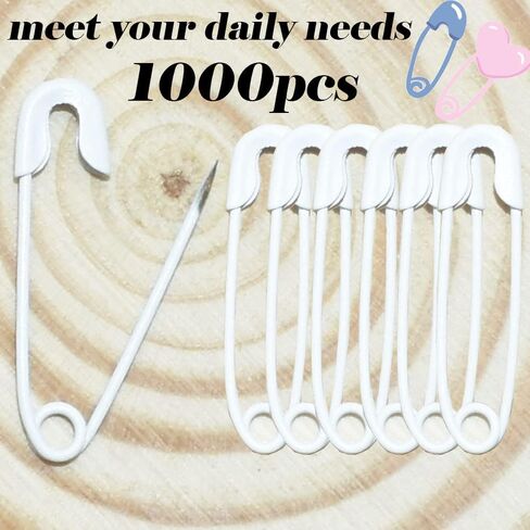 Mini Metal Safety Pins Brooch 20 Colors Decorative Charms Small Small Pin for Jewelry Kilt Knitted Fasteners Used in Clothes Skirts Dresses 1000PCS 19mm (Blue) in Saudi Arabia
