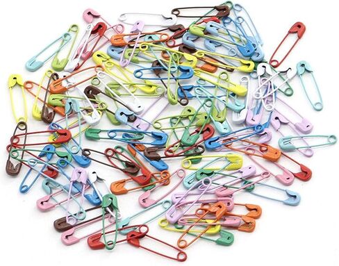 Mini Metal Safety Pins Brooch 20 Colors Decorative Charms Small Small Pin for Jewelry Kilt Knitted Fasteners Used in Clothes Skirts Dresses 1000PCS 19mm (Blue) in Saudi Arabia