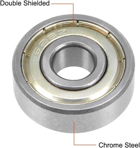 uxcell 628ZZ Deep Groove Ball Bearing 8x24x8mm Double Shielded Chrome Steel Bearings 2-Pack in Saudi Arabia