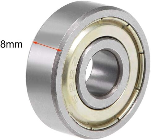 uxcell 628ZZ Deep Groove Ball Bearing 8x24x8mm Double Shielded Chrome Steel Bearings 2-Pack in Saudi Arabia