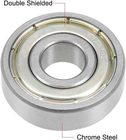 uxcell 628ZZ Deep Groove Ball Bearing 8x24x8mm Double Shielded Chrome Steel Bearings 2-Pack in Saudi Arabia