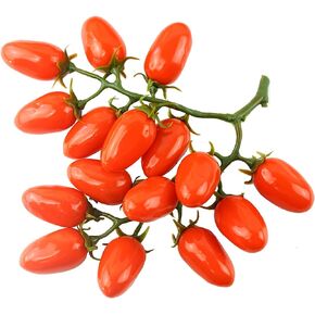 YIKANGHENG 1 String (16 Pcs) Cherry Tomato, Red Artificial Lifelike Fruits for Home and Party Decoration (Red)