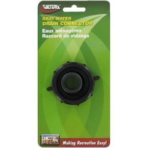 VALTERRA T01-0094VP 1-1/2" x 3/4" Drain Connector, Black