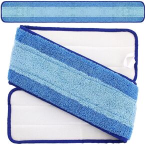 LTWHOME 36 Inch Microfiber Wet or Dry Mop Refill Pads for Hardwood Floor Commercial Supplies (Pack of 2)