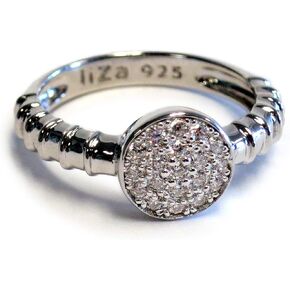Sterling Silver Circle Ring Sterling Silver and 18k Gold plated Ring for Women - Best for Birthday Gift