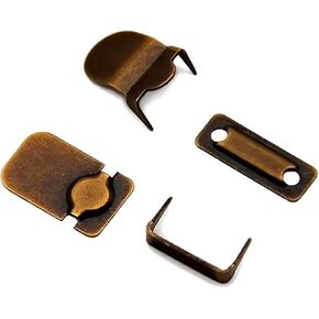 Lakesstory 4 set Hook and Eye No Sew Closures Clothing Fasteners Waistband Hook and Bar Closure Clasp for Suit Pants in Kuwait