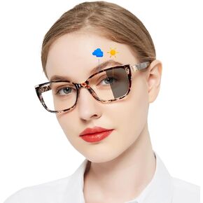 OCCI CHIARI Blue Light Blocking Photochromic Reading Glasses 2.0 Large Sunglasses Readers(1.0 1.5 2.0 2.5 3.0 3.5 4.0)