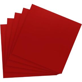 PATIKIL 12"x12" Metallic Mirror Board Sheets, 20 Pack Red Cardstock Foil Board Reflective Sheet 250gsm for Scrapbook Poster DIY Craft Invitation Card