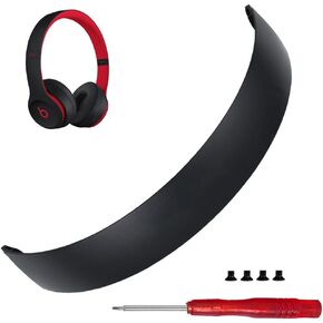 Solo 3 Wireless Headband as Same as The OEM Replacement Solo 2 Arch Band Parts Accessories Compatible with Beats by Dre Solo 3/A1796 Solo 2 Wired/Wireless (B0518/B0534) Headphones (Defiant Black-Red)