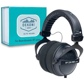 سماعات رأس DT 770 Pro بمقاومة 250 أوم مع وسائد أذن Dekoni Elite Velor - دقة وراحة متقنة in Kuwait