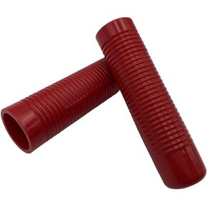 Classic Ribbed Grip for 1" Handle Bar, Red - 1 Pair
