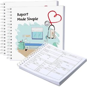 Marspark 2 Pack Nurse Report Sheet Notebook Nurse Essentials Nurse Made Simple Pocket Journals Notebook for Nursing Appreciation Gifts Clinical Supplies
