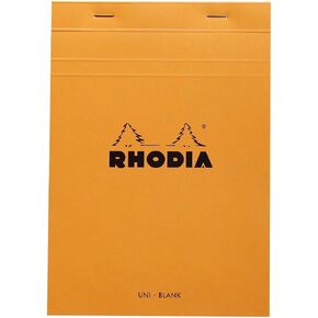 Rhodia Notepad, No16 A5, Plain Blank - Orange