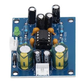 Audio Preamp Board, NE5532 Chip Audio Preamplifier Board with 2 Audio Cable, Single Power Front Board for Some Low Sensitivity Audio Sources
