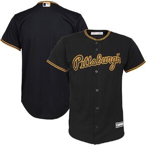 Outerstuff Pittsburgh Pirates MLB Kids Youth 8-20 Black Alternate Team Jersey