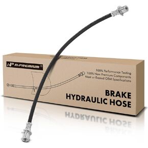 A-Premium Rear Center Brake Hydraulic Hose Compatible with Chevy and GMC Models - Silverado 1500 2008-2017, Sierra 1500 2008-2016 - Replace# 25923721