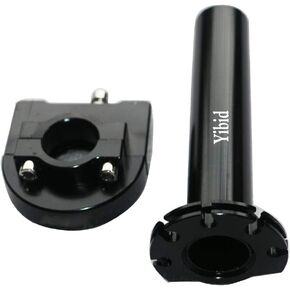 Motorcycle 7/8" Handlebar Accelerator Twist Throttle, Hand Grips Throttle Gas Tube for 22MM Standard Bar Kawasaki Honda Yamaha Motocross Scooter Custom Sport Street Dirt Bikes CRF XR-50, Black