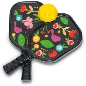nora fleming day dinking (pickleball) A402 - Hand-Painted Ceramic Unique Décor - Summer Minis for the Home and Office