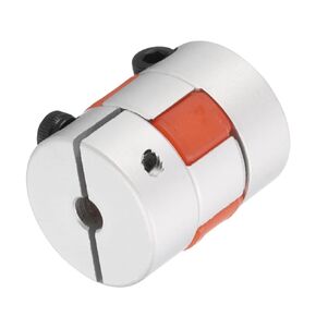 uxcell Aluminum Plum Shaft Coupling 4mm to 4mm Bore L25xD20 Flexible Coupler Joint for Machine and Servo Stepped Motor Pack of 1