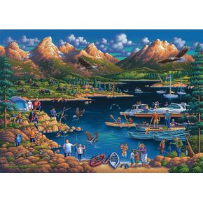 Buffalo Games - Eric Dowdle - Grand Teton - 300 Piece Jigsaw Puzzle for Families Challenging Puzzle Perfect for Game Nights