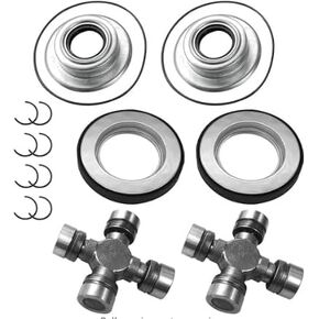 LINLINS 2014835 Front Axle Seal And Greaseable U Joint Compatible with 2005-2015 F250 F350 Super duty 2017426 54983 25-332X SPL55-3X