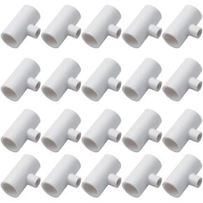 PVC Tee Fittings for Threaded Nipples Chicken Waterer- Reducing Tee Fittings for Schedule 40 PVC Piping with 1/8'' FPT Threads (20)