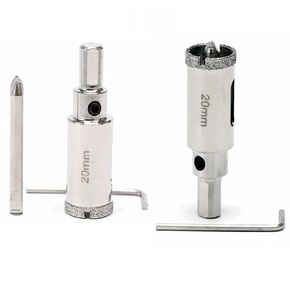JINGLING 32mm Diamond Hole Saw 1-1/4 inch Ceramic Drill Bits for Tile Stone with Center Pilot Bit Pack of 2Pcs
