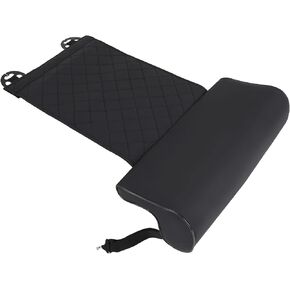 otoez Car Seat Extender PU Leather Car Seat Leg Extension Auto Front Seat Leg Support Car Leg Cushion Seat Thigh Extender for Cars (Black)