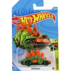 DieCast Hot Wheels Motosaurus (برتقالي/أخضر) - Dino Riders 4/5 [2021 Treasure Hunt]