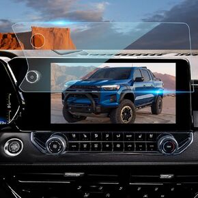 Carwiner HD Screen Protector for 2023 2024 Chevy Colorado & GMC Canyon Accessories 11.3" Protective Film for 2023 2024 Chevrolet Colorado ZR2/Z71 Models with Volume Knob Hole