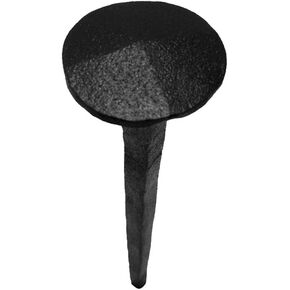 Renovators Supply Manufacturing Black Wrought Iron Clavos Nails 4 3/4 Long Large Decorative Clavos Black Powder Coated Home Farmhouse Nails for Wooden Barn Door, Gate, Window or Shutters