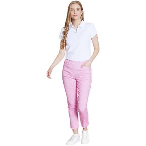 SLIM-SATION Women's Pull-on Print Pant with Belt Loops