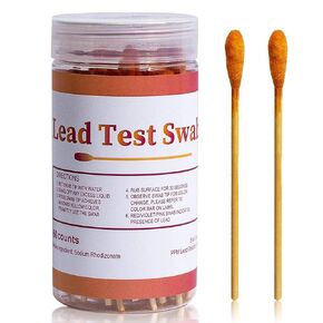 Lead Test Swabs, 60pcs Instant Lead Test Kit, Rapid Home-use Testing for Painted Surfaces, Ceramics, Dishes, Metal, Wood, Quickly Results in 30s