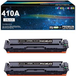 410A Black Toner Cartridge Replacement for HP 410A CF410A for HP Color Laserjet Pro M477fnw M477fdw M477fdn M452dn M452nw M477 Toner (2-Pack )