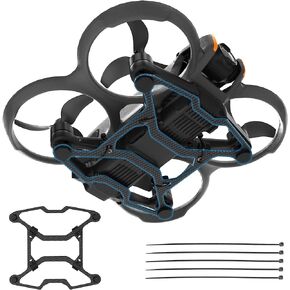 معدات الهبوط RCGEEK لملحقات DJI Avata 2، شريط حماية من ألياف الكربون الضيق لجهاز Avata 2، هبوط آمن دون الإضرار بالجزء السفلي من الطائرة بدون طيار
