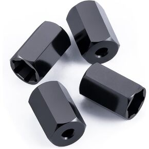 5mm to 7mm (+10mm) 4Pcs RC Wheel Hex Hubs Adapter for WPL D12 and 1/10 RC Trucks 1/24 SCX24 RC Cars Upgrade Parts